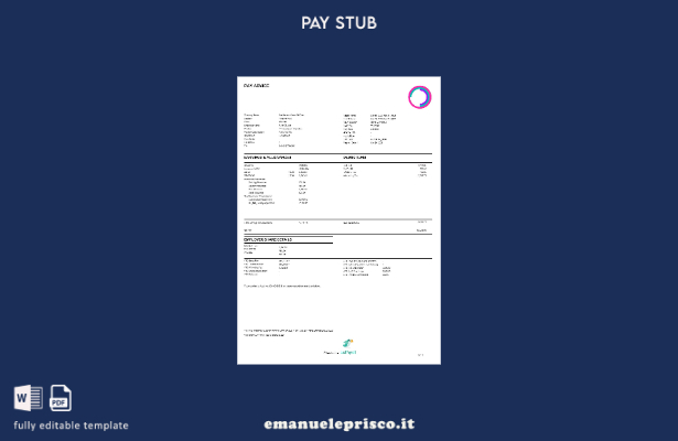 modello di busta paga Filippine PRO Source Global BPO Inc. stile verificato